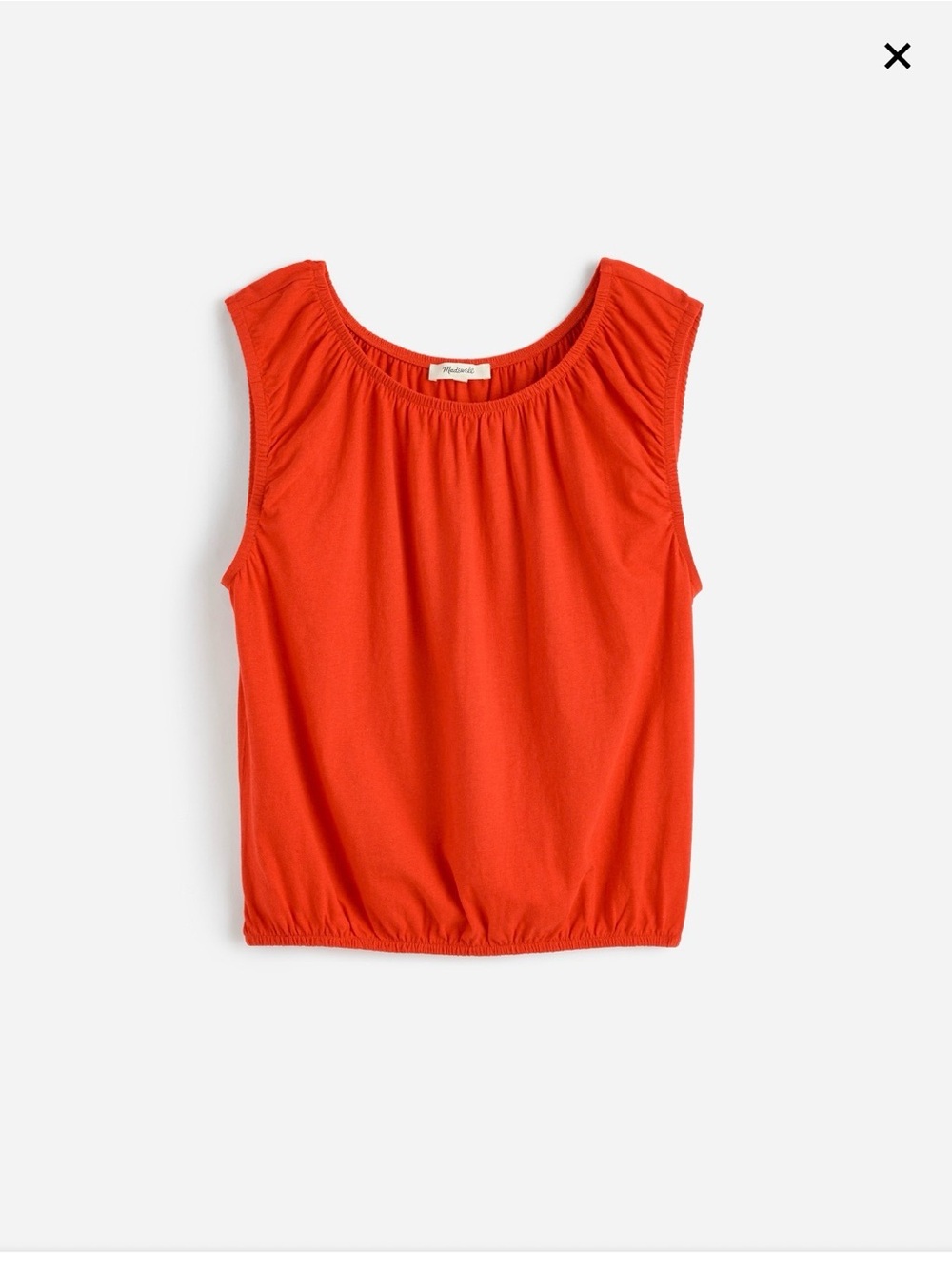 Madewell Bubble Tee in Bright Flame
